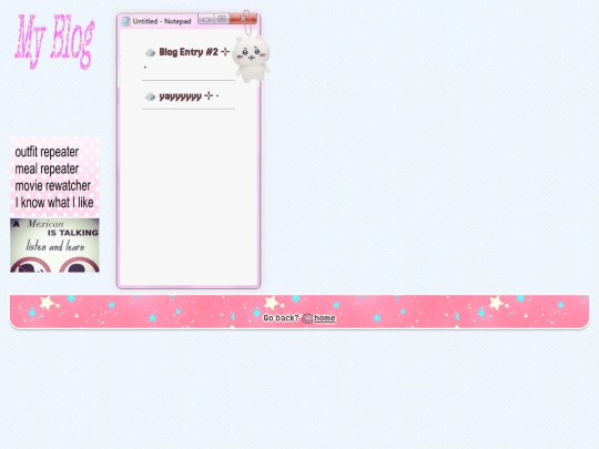 Blog screenshot