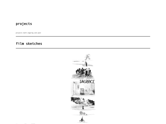 projects screenshot