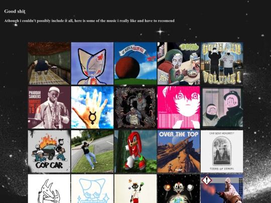 Albums screenshot
