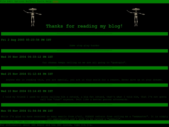 blog screenshot