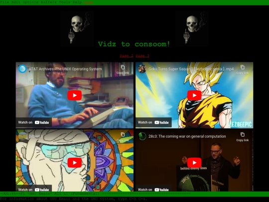 videos screenshot
