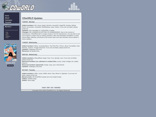 clubs/cd_world/cdworld_updates screenshot