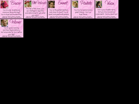 quizdirect/allresults/legallyblonde screenshot