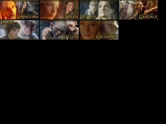 quizdirect/allresults/lotr screenshot