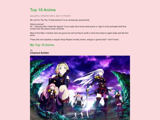 favoriteanime screenshot
