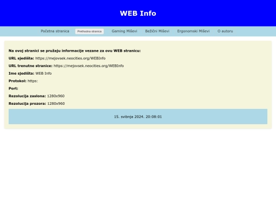 WEBInfo screenshot