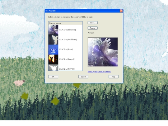 poetry screenshot