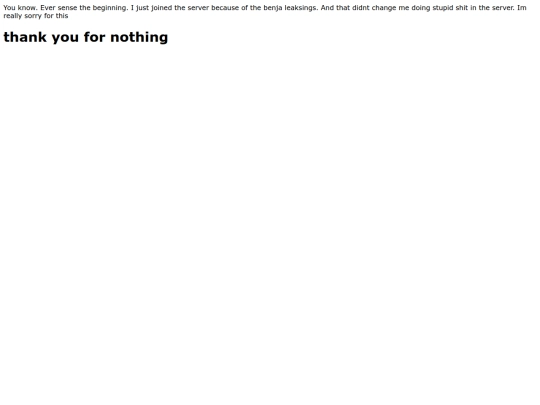 ThanksForNothing screenshot
