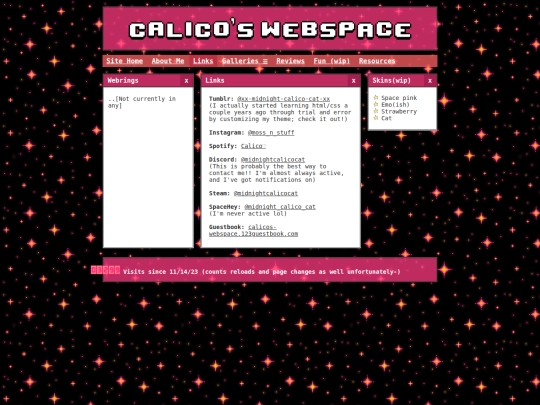 links screenshot