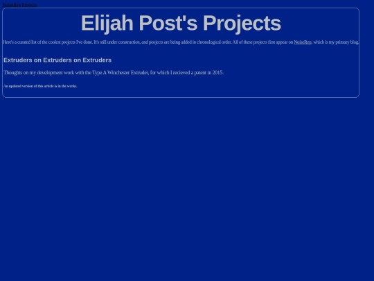projects screenshot