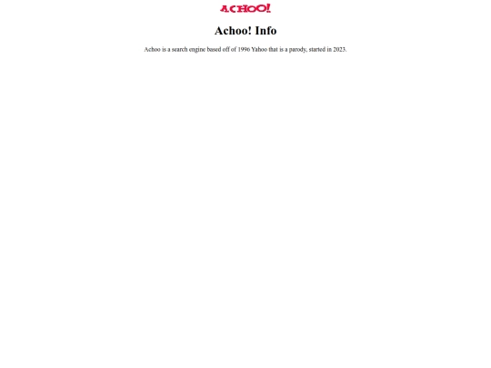 achoo!/info screenshot