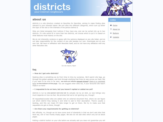 districts/about screenshot