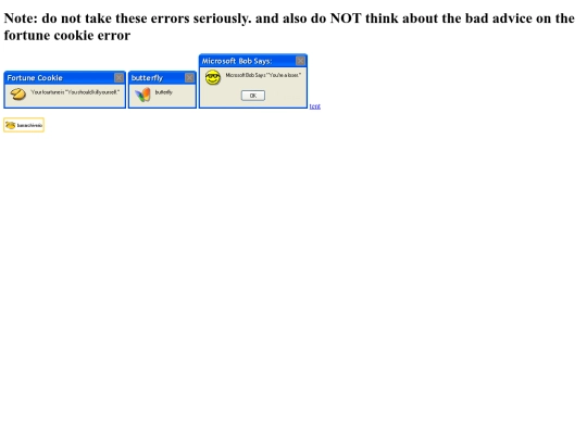 errors screenshot