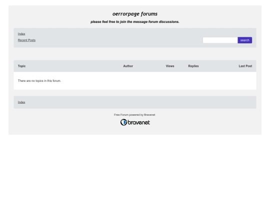 forums screenshot