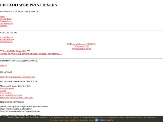 miswebs/listadowebsprincipales screenshot