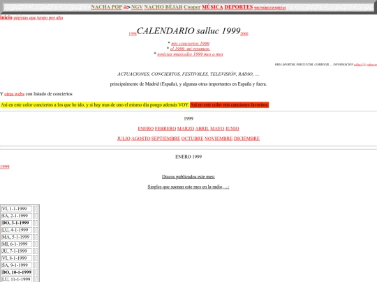 salluc/calendario1999 screenshot