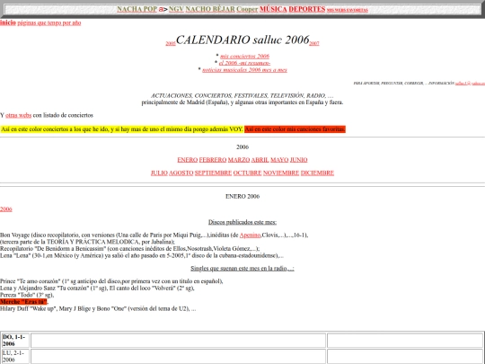 salluc/calendario2006 screenshot