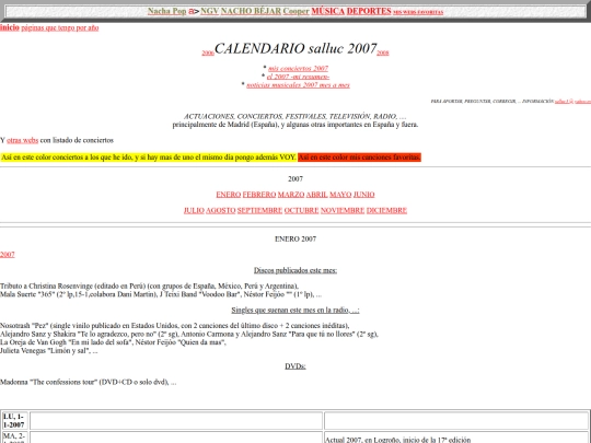 salluc/calendario2007 screenshot