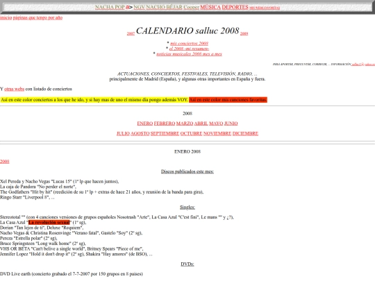 salluc/calendario2008 screenshot