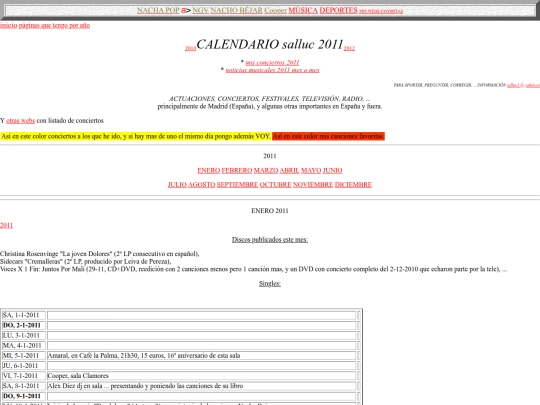 salluc/calendario2011 screenshot