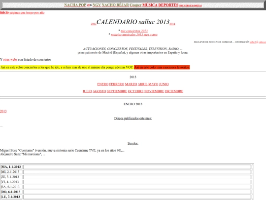 salluc/calendario2013 screenshot