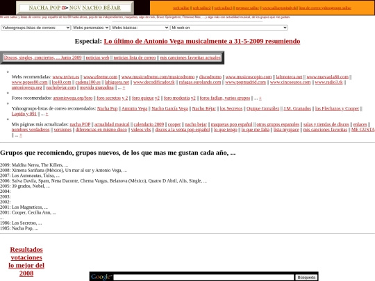 salluc/indexhasta31Dic2009 screenshot