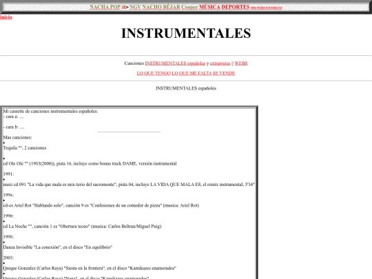 salluc/instrumentales screenshot