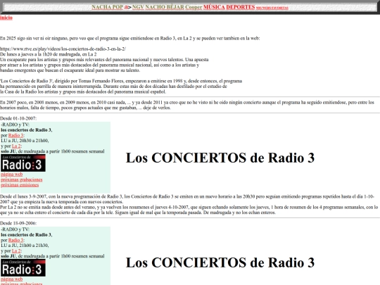 salluc/losconciertosderadio3 screenshot