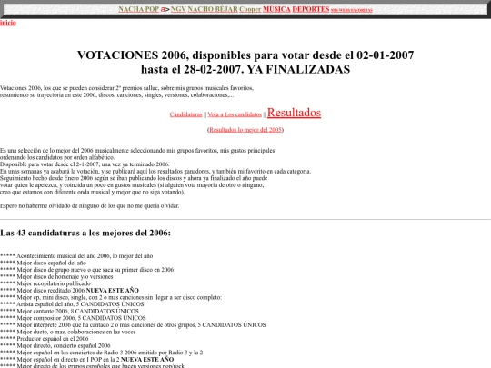 salluc/votaciones2006 screenshot
