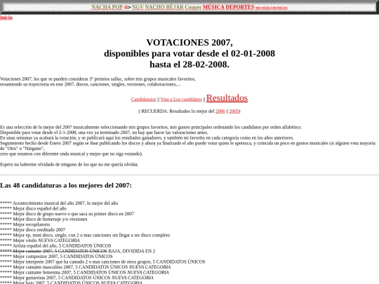 salluc/votaciones2007 screenshot