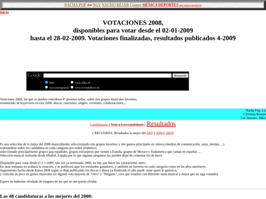salluc/votaciones2008 screenshot