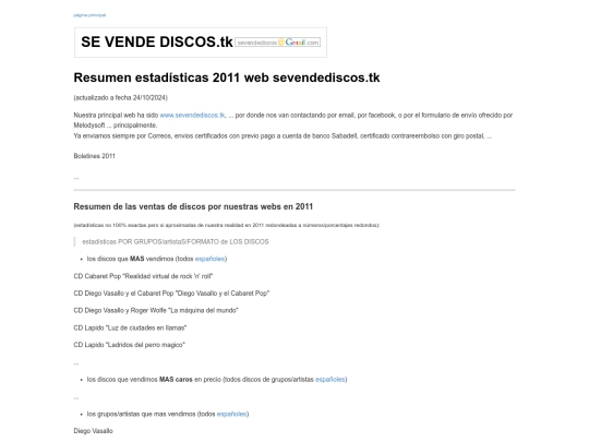 sevendediscos/resumenwebsevendediscos2011 screenshot