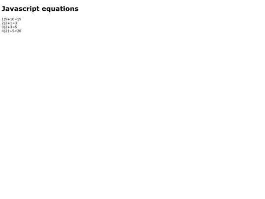 Equations screenshot