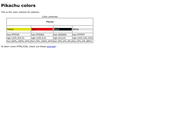 colors screenshot