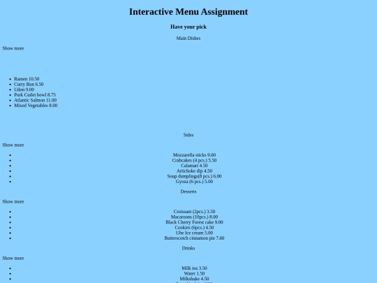 javascript/Menu_1 screenshot