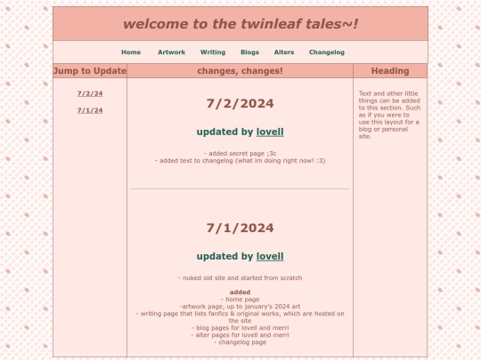 changelog screenshot