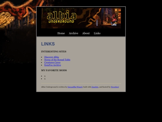 links screenshot