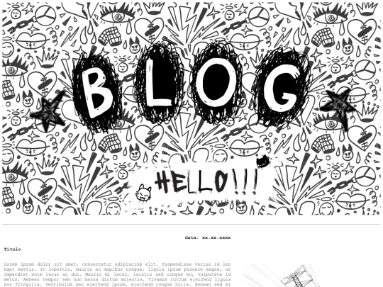 Blog screenshot
