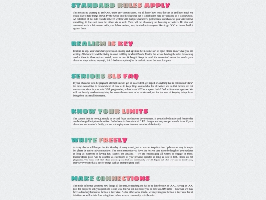 rules screenshot