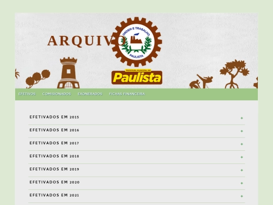 Portfólio /Arquivo-Paulista screenshot