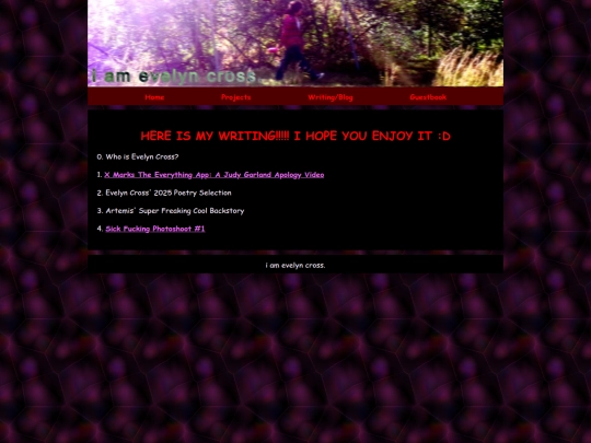 writing screenshot