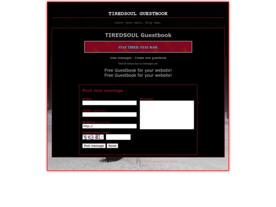guestbook screenshot