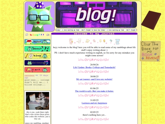 blog screenshot