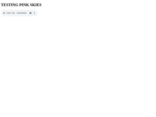 testing/pinkskies screenshot