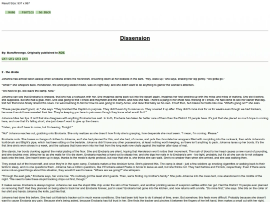 page/fanfics/dissension/dissension2 screenshot