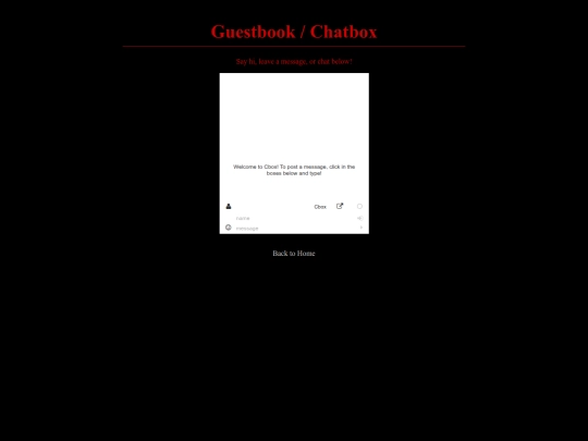 guestbook screenshot