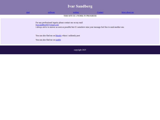 pages/contact screenshot
