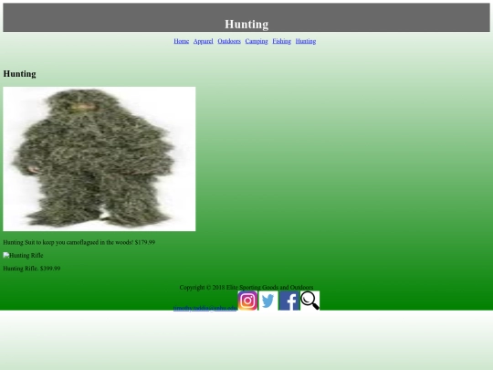 Hunting screenshot