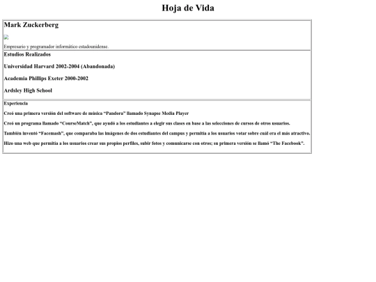 index screenshot