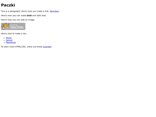 paczki screenshot